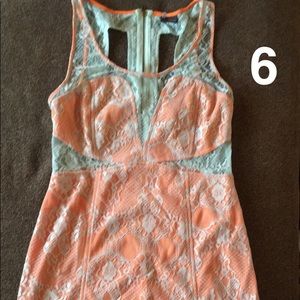 Lace dress with cutout back